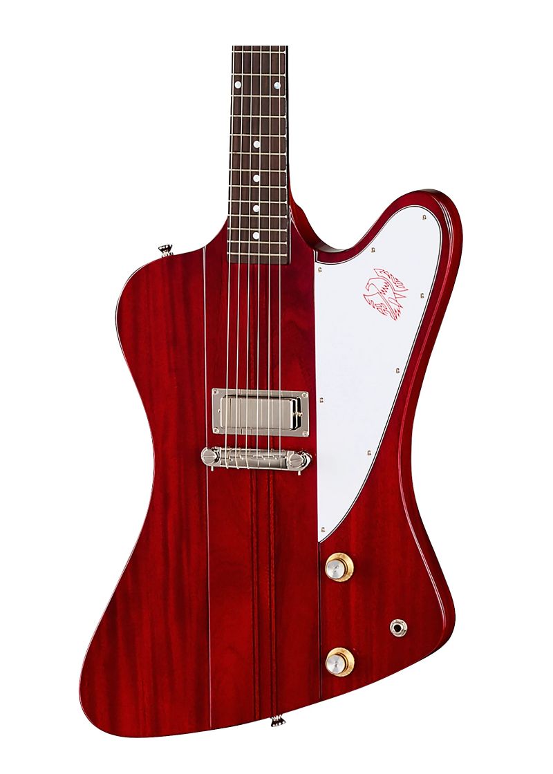 epiphone inspired by gibson custom 1963 firebird i reissue electric guitar Guitarra eléctrica Epiphone Inspired by Gibson Custom 1963 Firebird I Reissue detalle del cuerpo Cherry