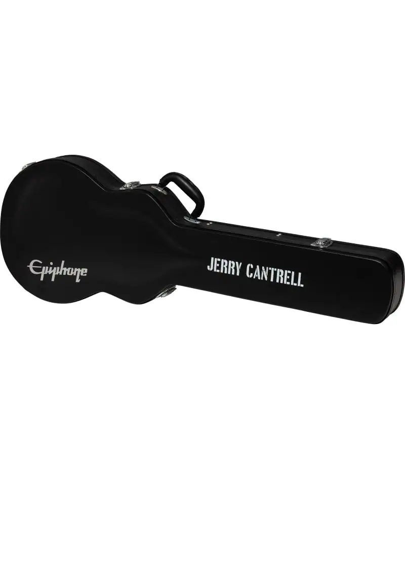 epiphone jerry cantrell "wino" les paul custom electric guitar wine red Estuche negro de guitarra electrica Epiphone