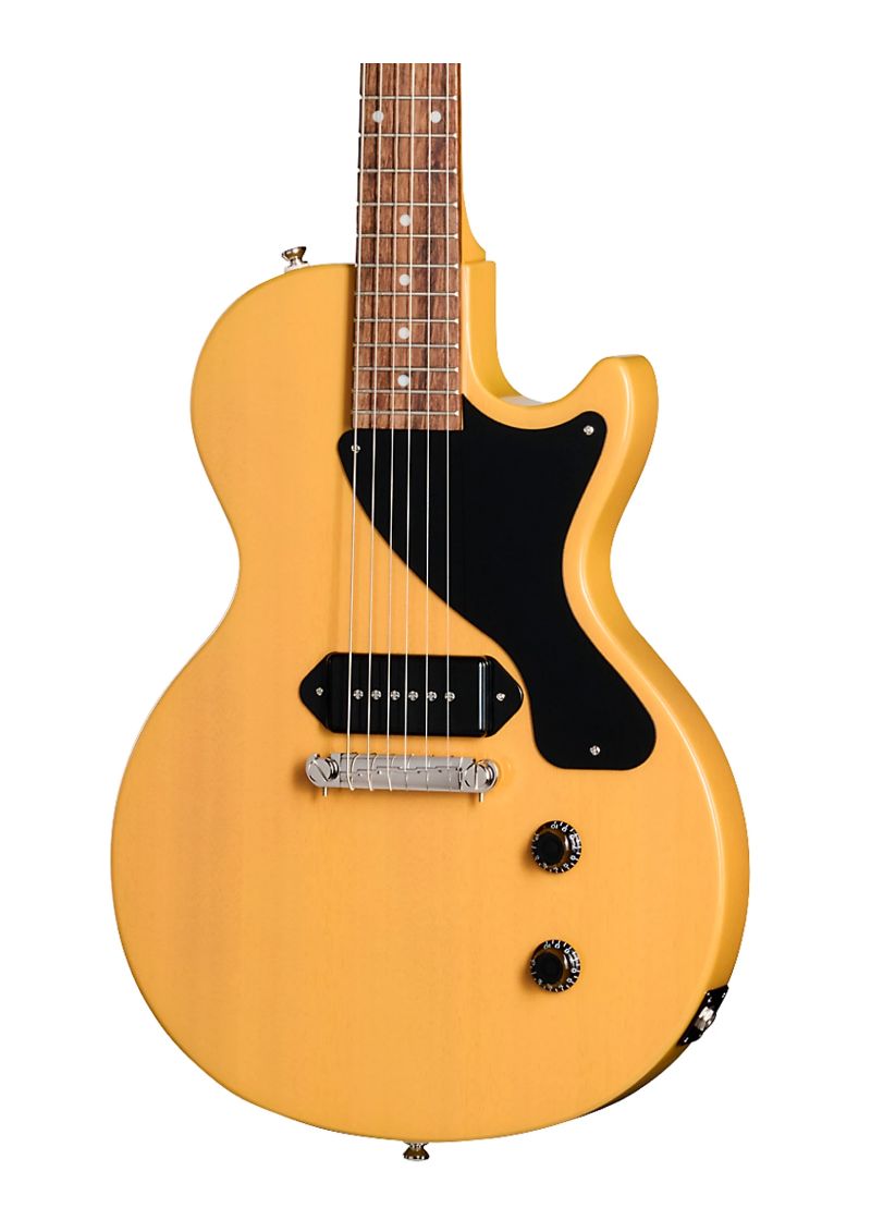 epiphone les paul junior electric guitar tv yellow Guitarra eléctrica Epiphone Les Paul Junior detalle del cuerpo