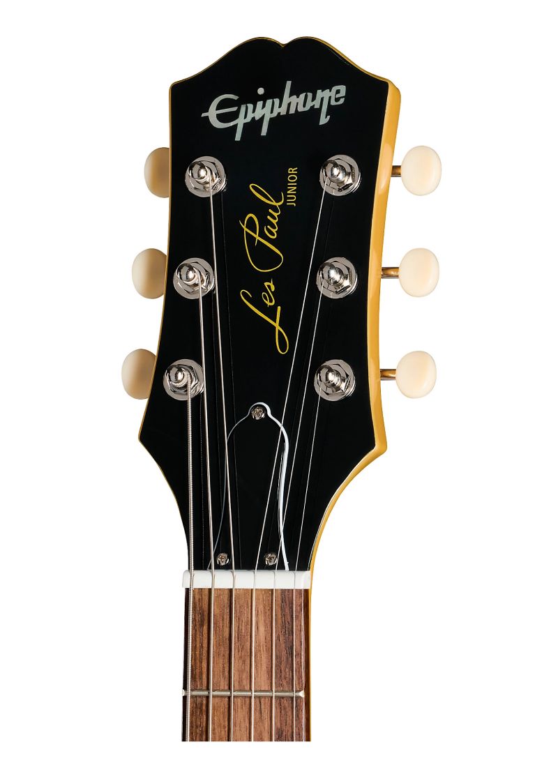 epiphone les paul junior electric guitar tv yellow Guitarra eléctrica Epiphone Les Paul Junior detalle del diapasón