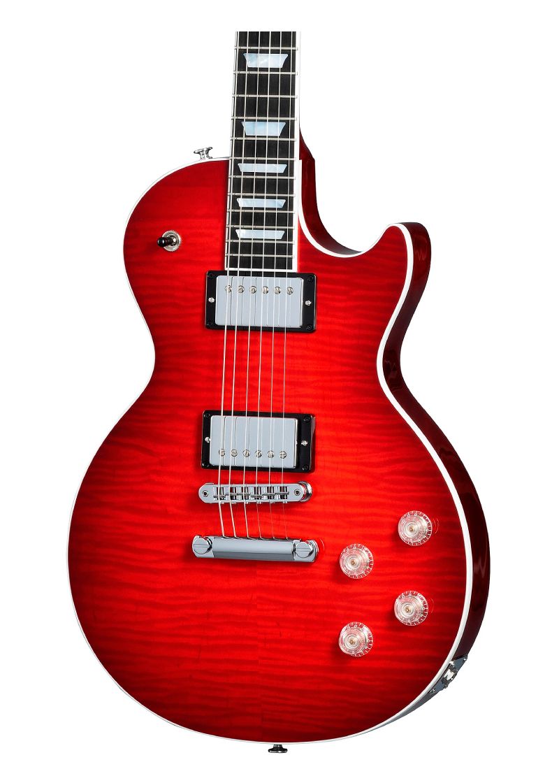 gibson les paul modern figured electric guitar Guitarra eléctrica Gibson Les Paul Modern Figured detalle del cuerpo Cherry Burst