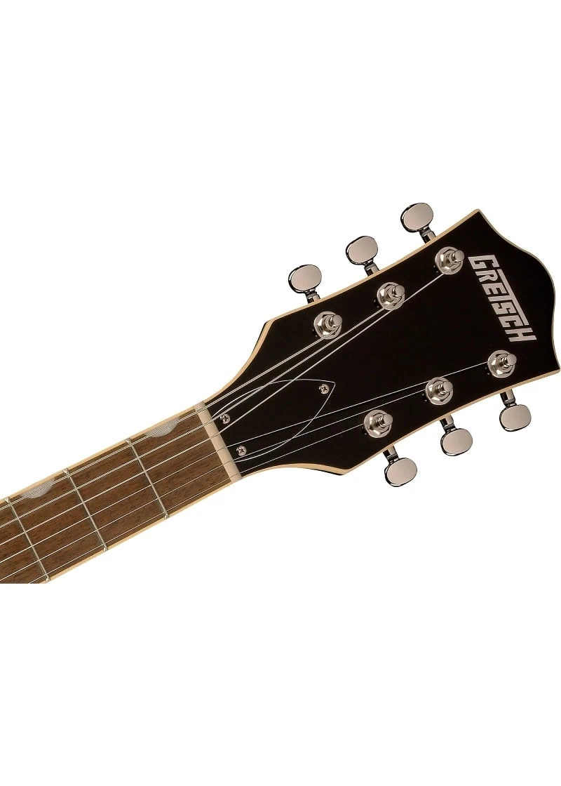 gretsch guitars g5655t qm electromatic center block jr. single cut quilted maple with bigsby electric guitar Clavijero de guitarra Gretsch sobre fondo blanco