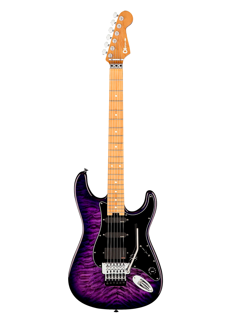 charvel marco sfogli signature pro mod so cal style 1 hss electric guitar transparent purple burst