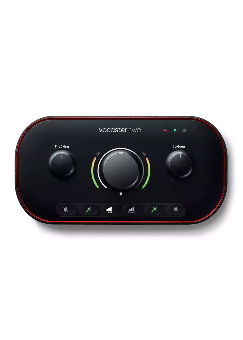 focusrite vocaster two podcasting interface