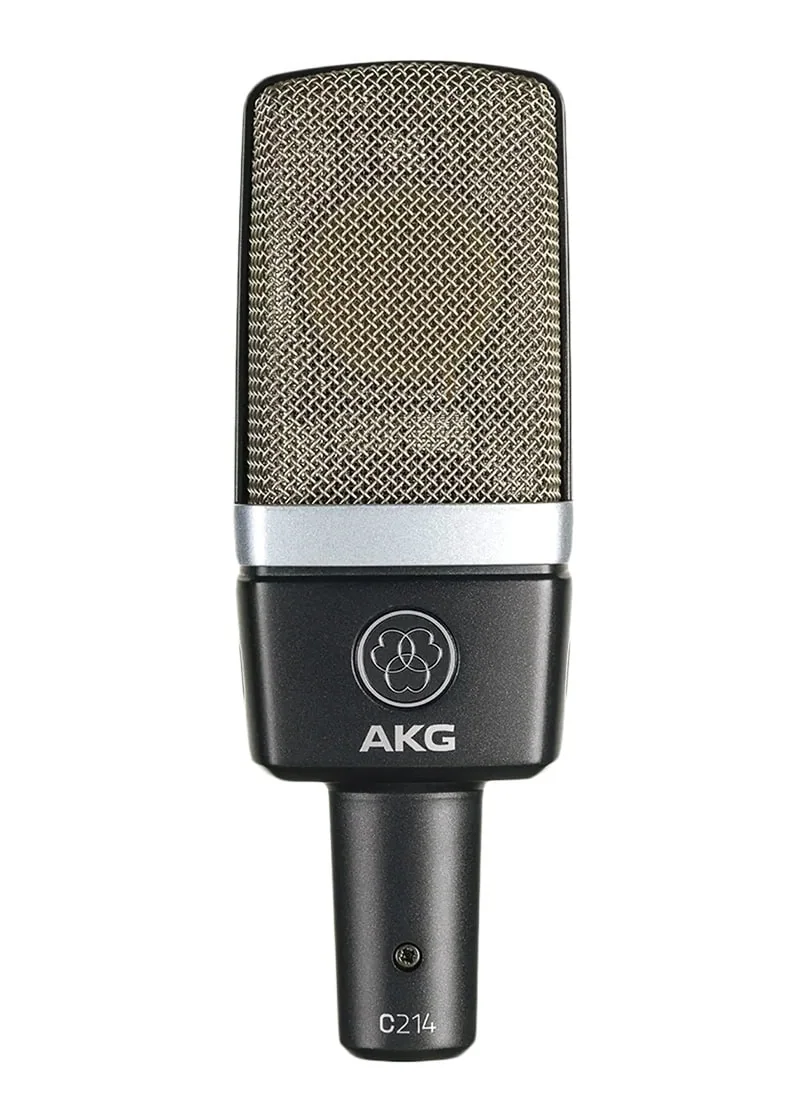 Micrófono de condensador AKG C214 vista frontal