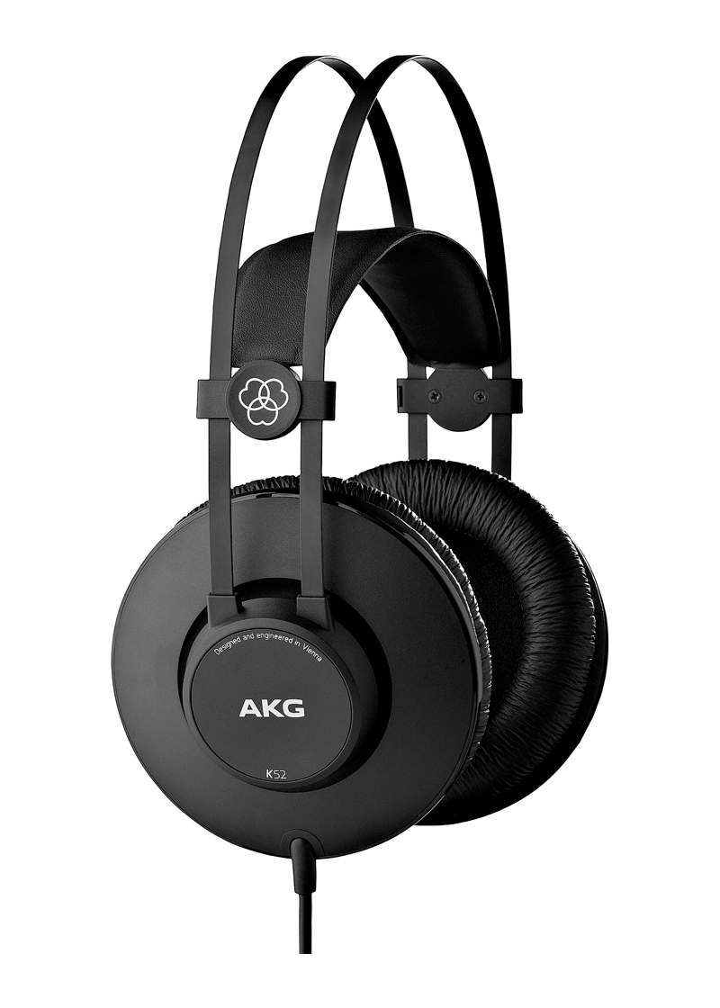 akg k52 closed back headphones with professional drivers