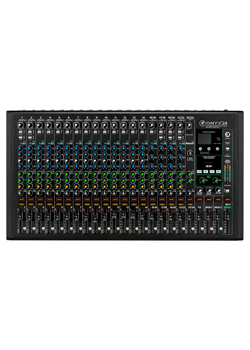 mackie onyx16 16 channel premium analog mixer with multi track usb and bluetooth (copia)