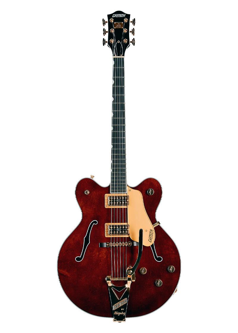 gretsch guitars g6122tg players edition country gentleman hollowbody electric guitar walnut stain