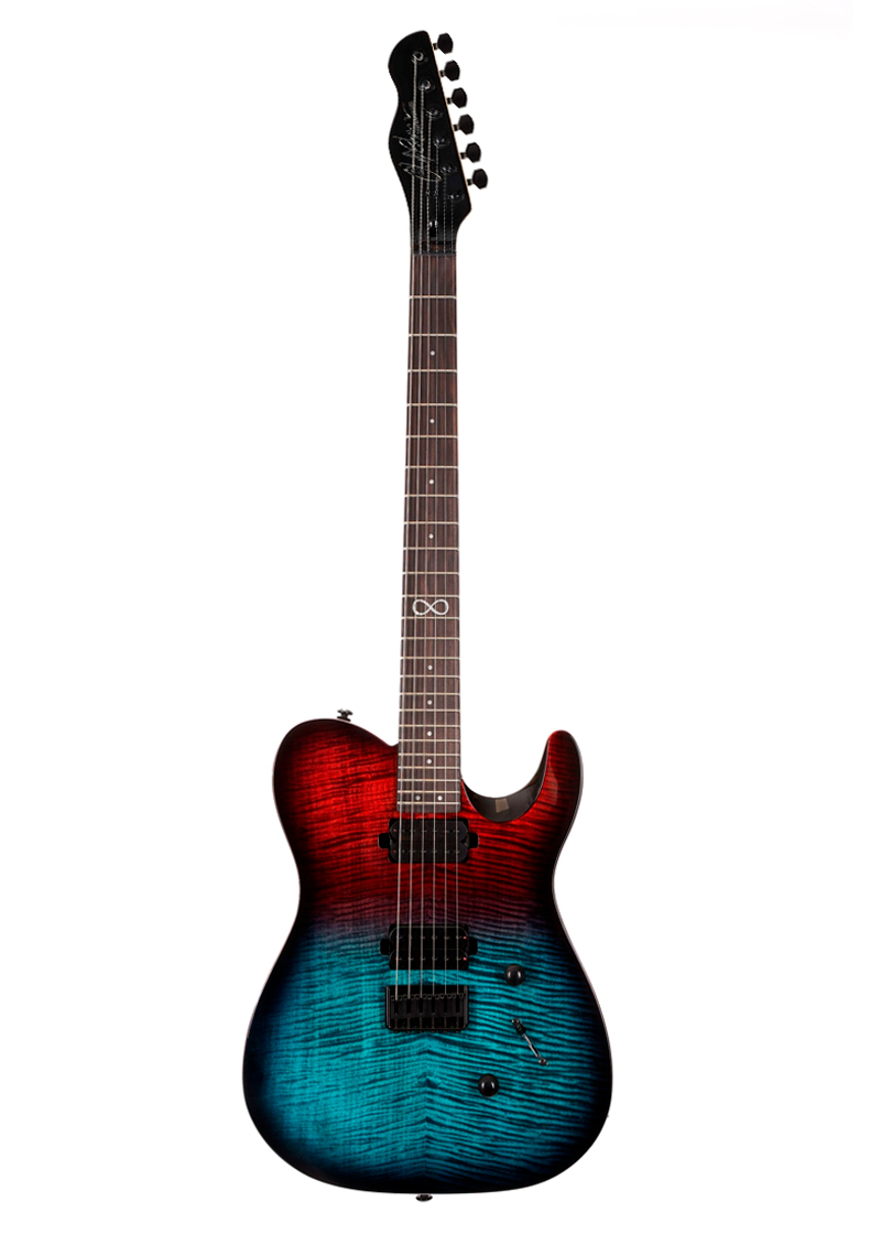 chapman ml3 modern electric guitar red sea fade gloss