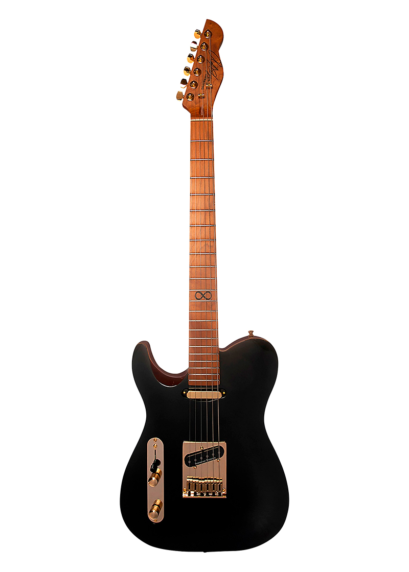 chapman ml3 pro traditional classic left handed electric guitar black metallic gloss
