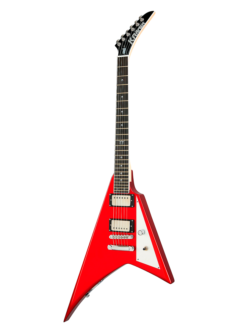 kramer charlie parra vanguard electric guitar outfit candy red