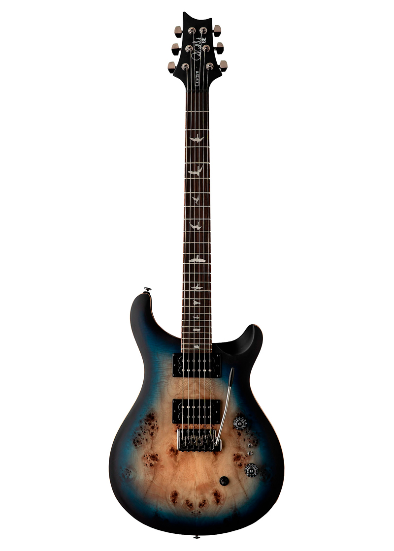prs se exotic custom 24 08 poplar burl electric guitar