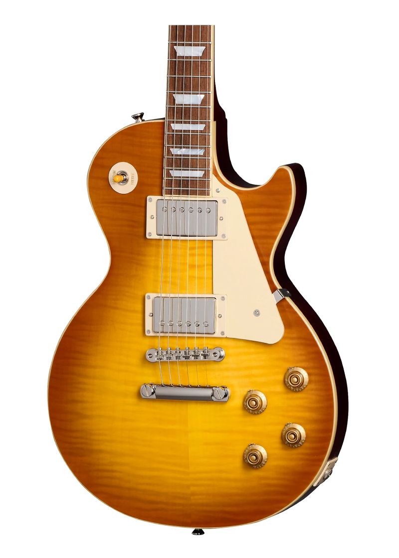 epiphone inspired by gibson custom 1959 les paul standard electric guitar Guitarra eléctrica Epiphone 1959 Les Paul Standard detalle del cuerpo