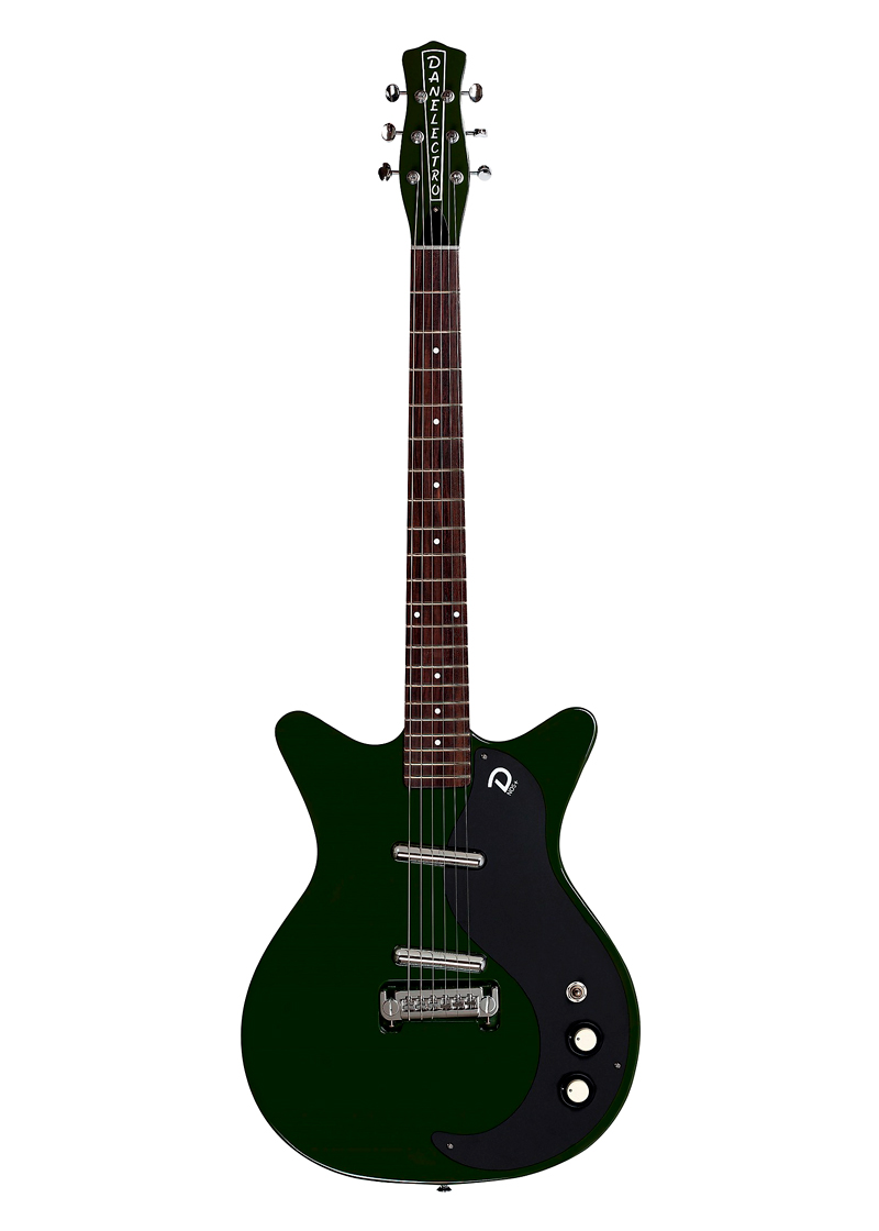 danelectro blackout '59 electric guitar green envy
