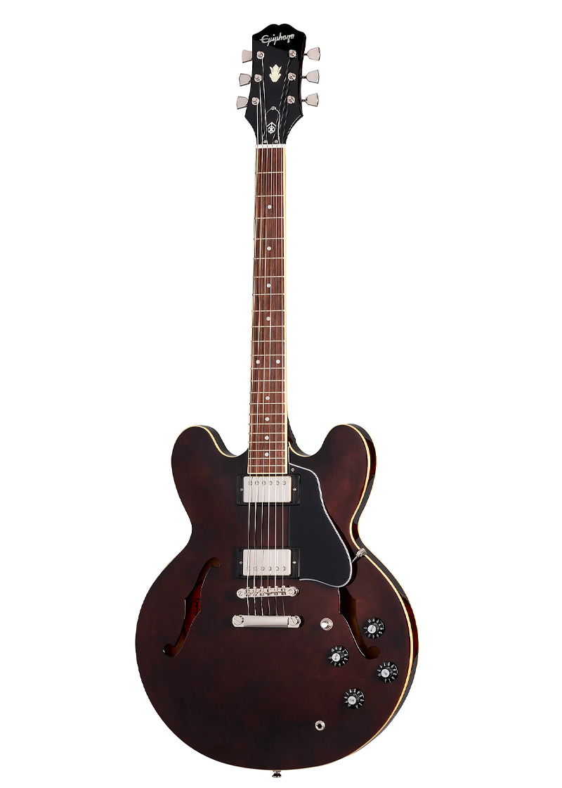 epiphone jim james es 335 semi hollow electric guitar seventies walnut