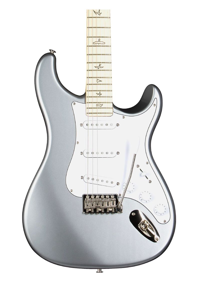 prs silver sky with maple fretboard electric guitar Guitarra eléctrica PRS Silver Sky detalle del cuerpo Tungsten
