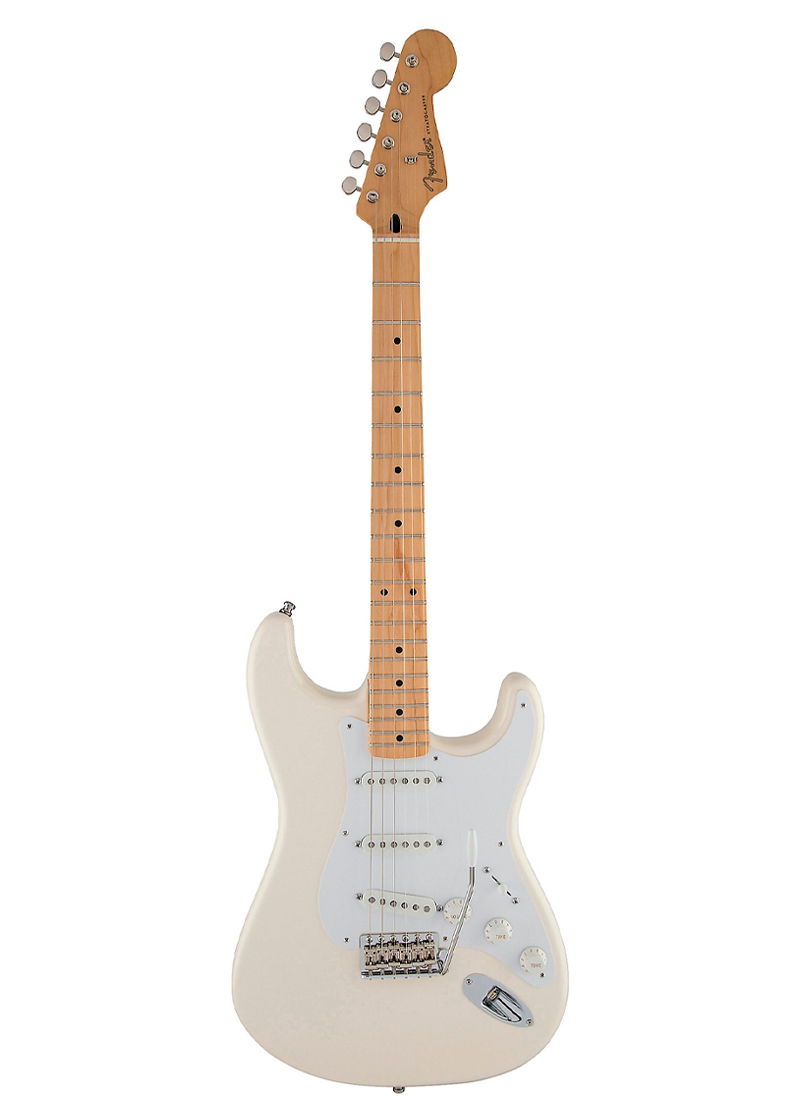 fender artist series jimmie vaughan tex mex stratocaster electric guitar olympic white