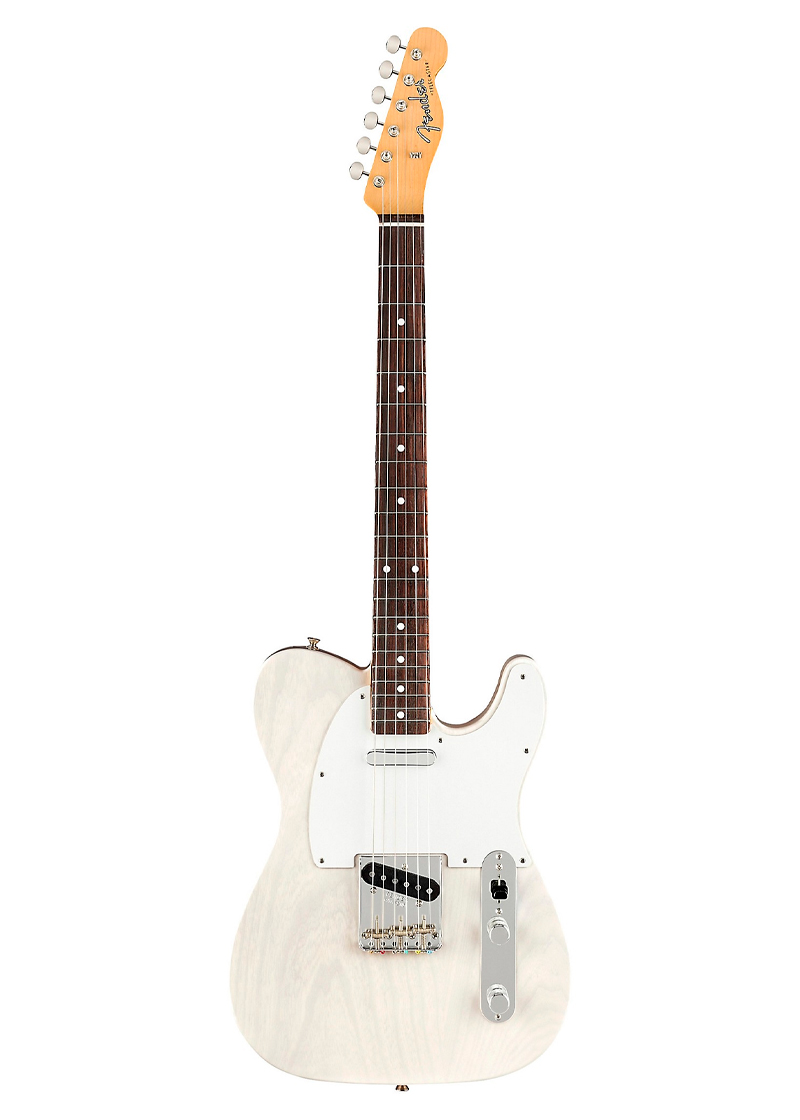 fender jimmy page mirror telecaster electric guitar white blonde