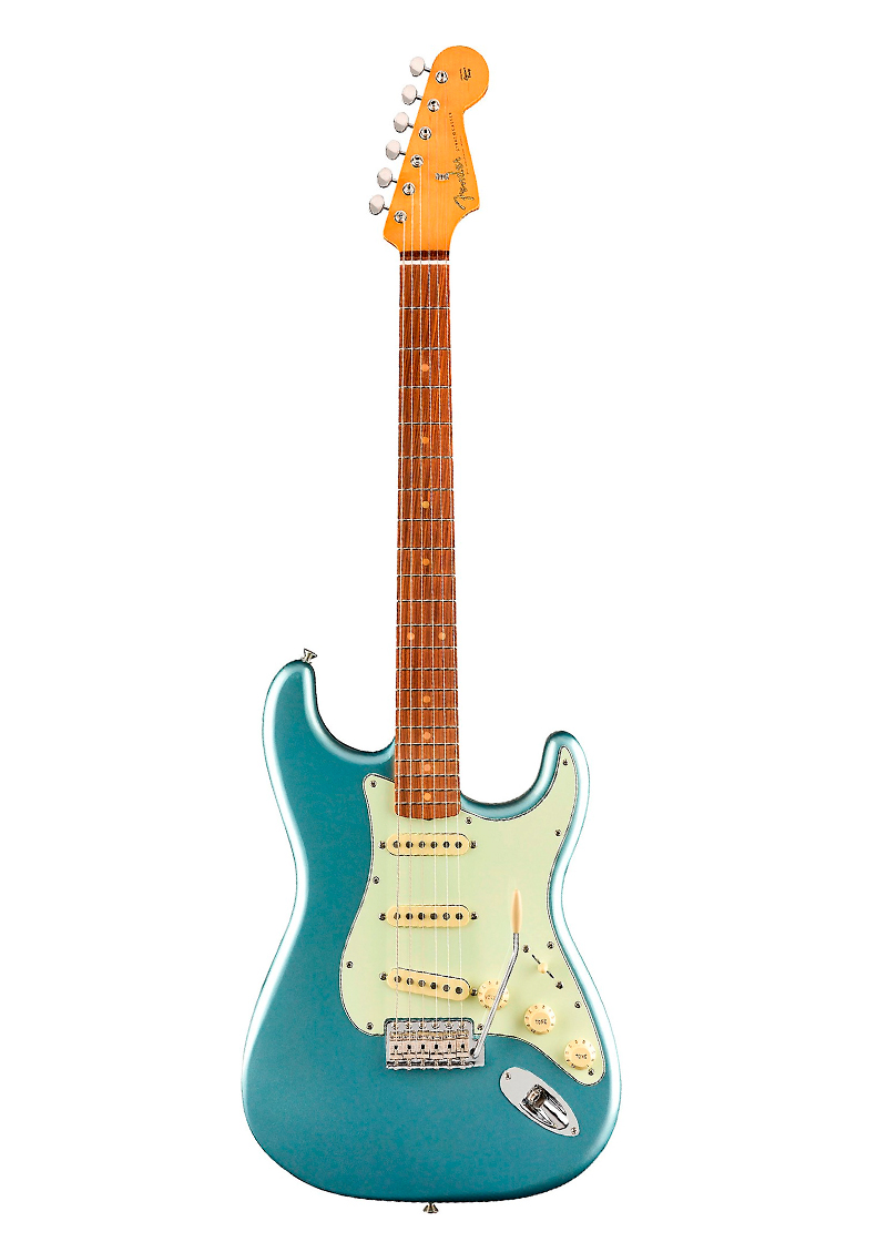 fender vintera '60s stratocaster electric guitar ice blue metallic