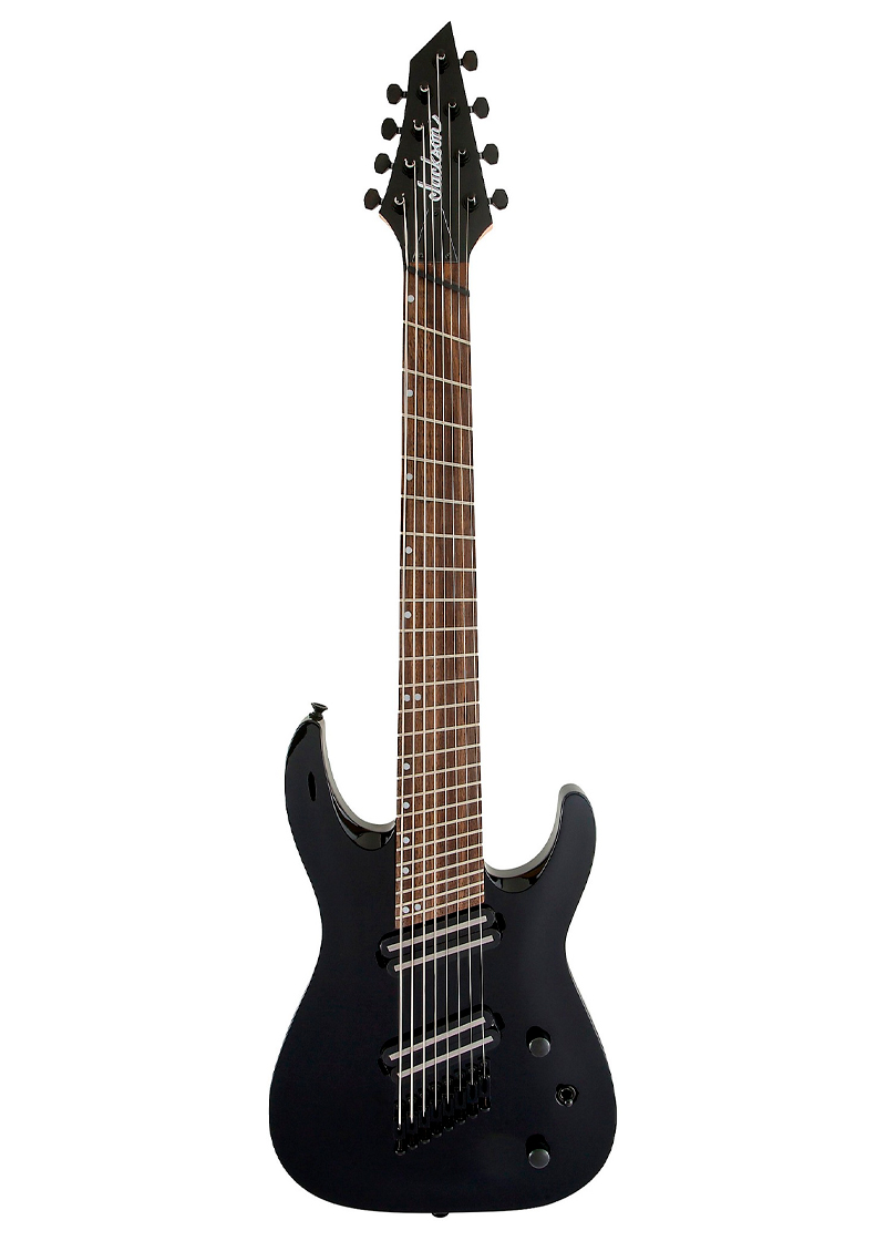 jackson x series dinky arch top dkaf8 multi scale 8 string electric guitar gloss black