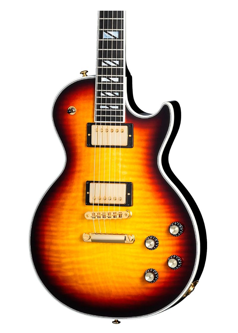 gibson les paul supreme electric guitar Guitarra eléctrica Gibson Les Paul Supreme detalle del cuerpo Fireburst