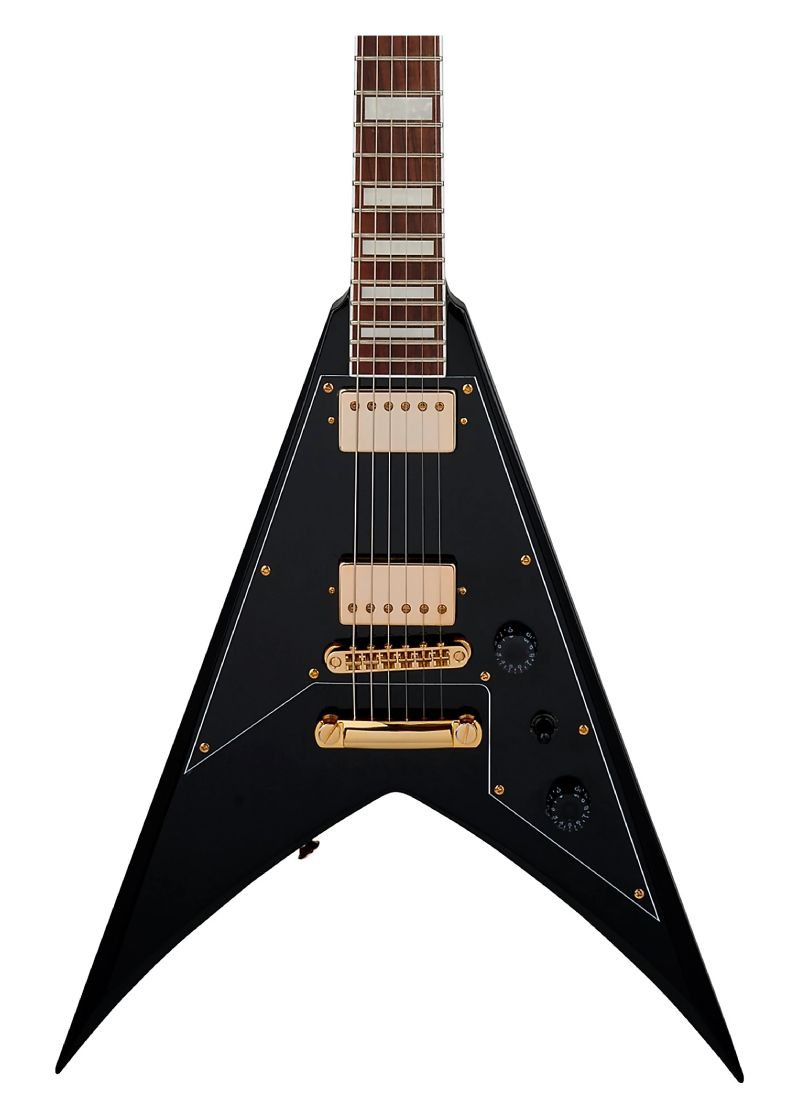 jackson x series signature scott ian king v kvxt electric guitar black Guitarra eléctrica Jackson X Series Signature Scott Ian King V KVXT detalle del cuerpo