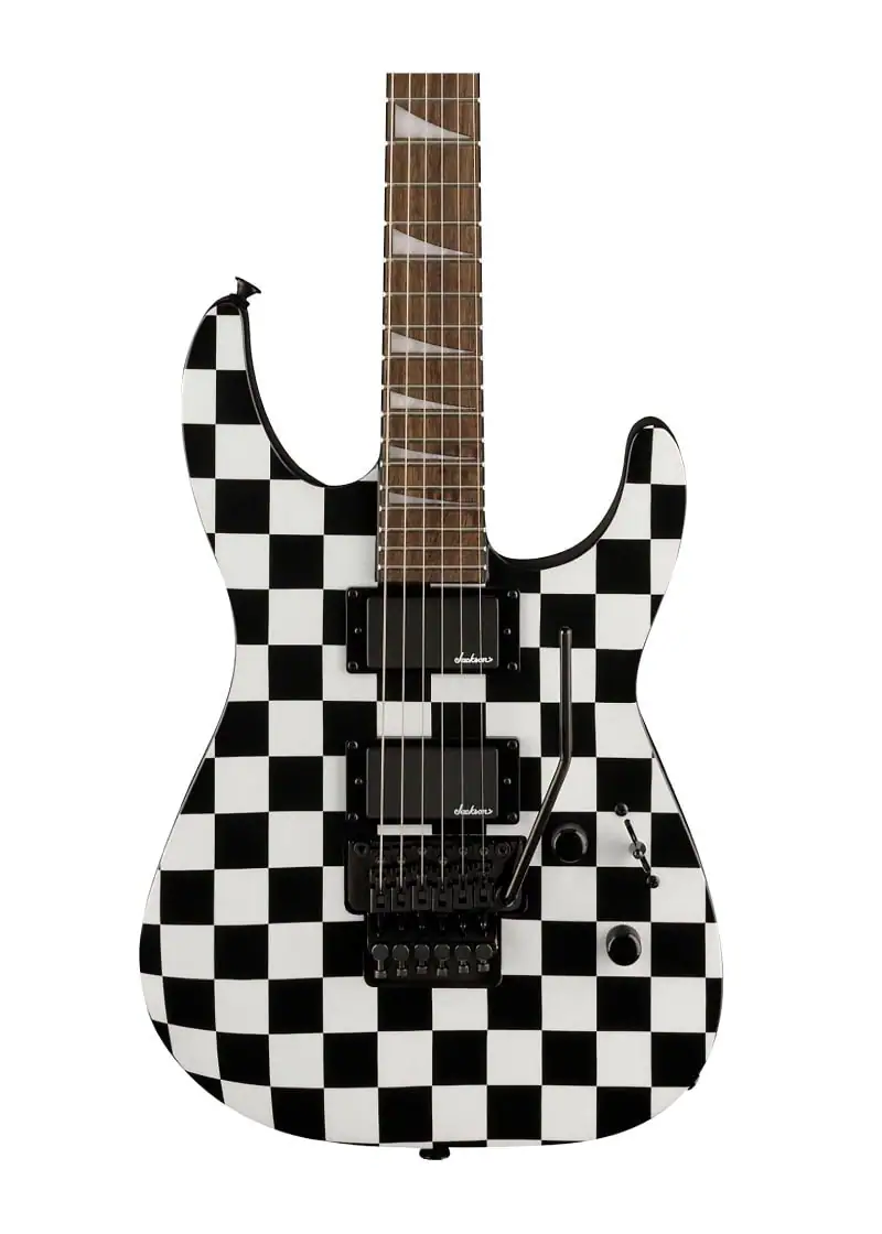 jackson x series soloist slx dx electric guitar checkered past Guitarra eléctrica Jackson X Series Soloist SLX DX Checkered Past detalle del cuerpo