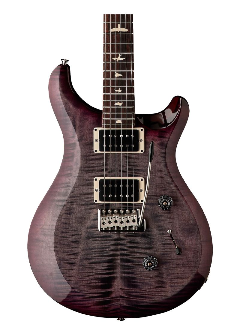 prs s2 custom 24 electric guitar Guitarra eléctrica PRS S2 Custom 24 detalle del cuerpo Faded Gray Black Purple Burst