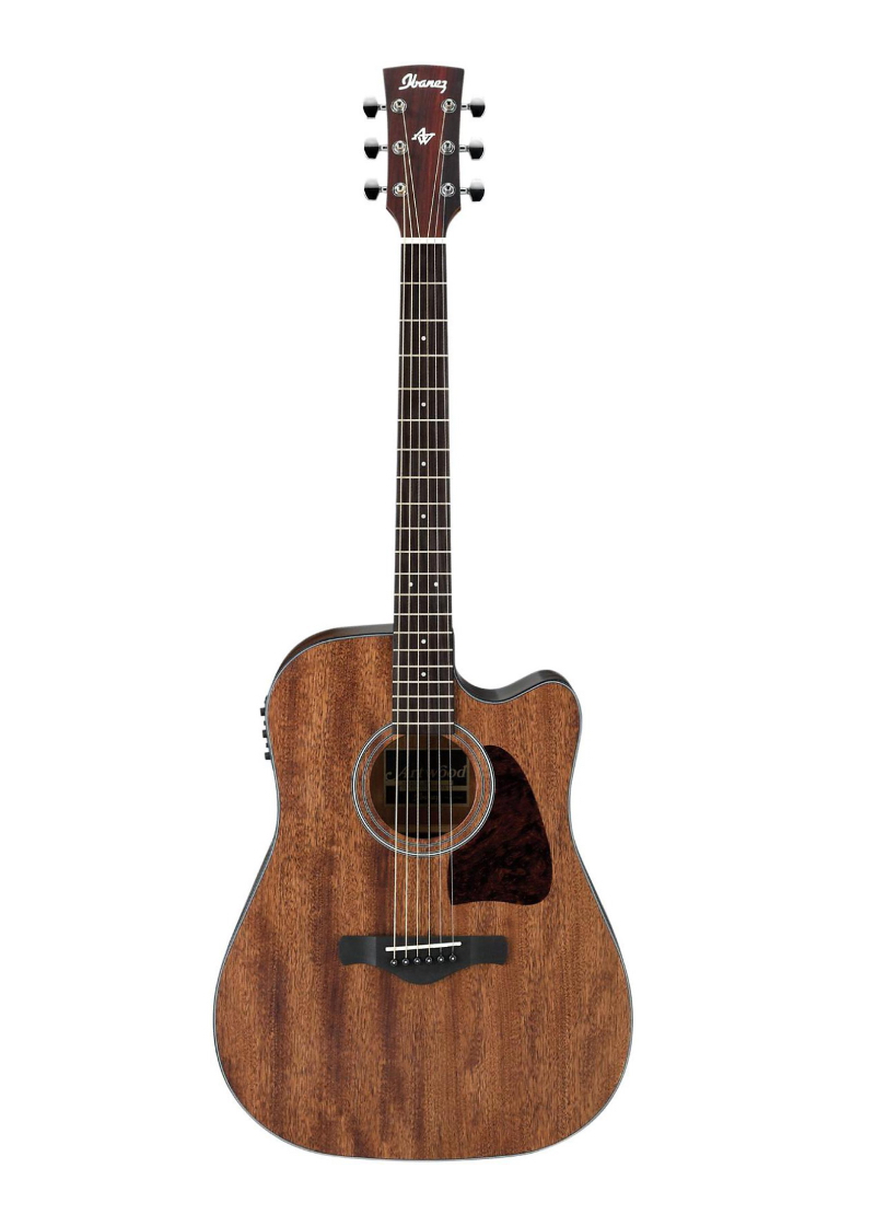ibanez aw54ceopn artwood dreadnought acoustic electric guitar open pore natural