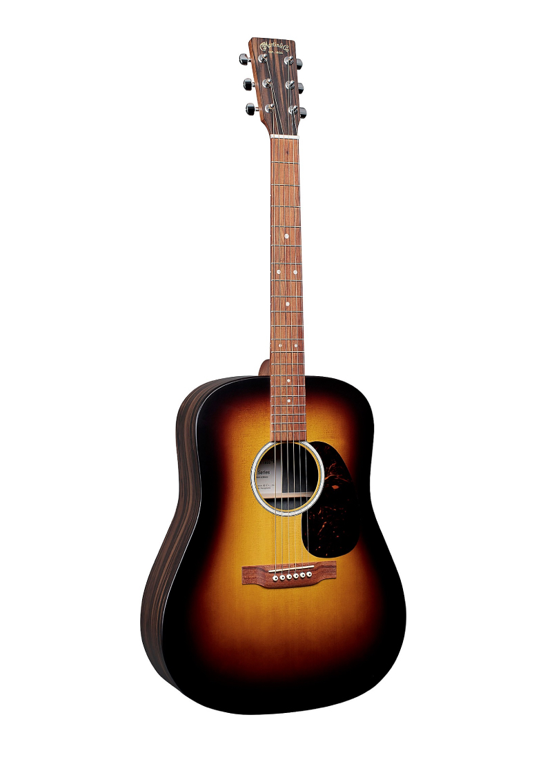martin d x2e macassar ebony sunburst dreadnought acoustic electric guitar