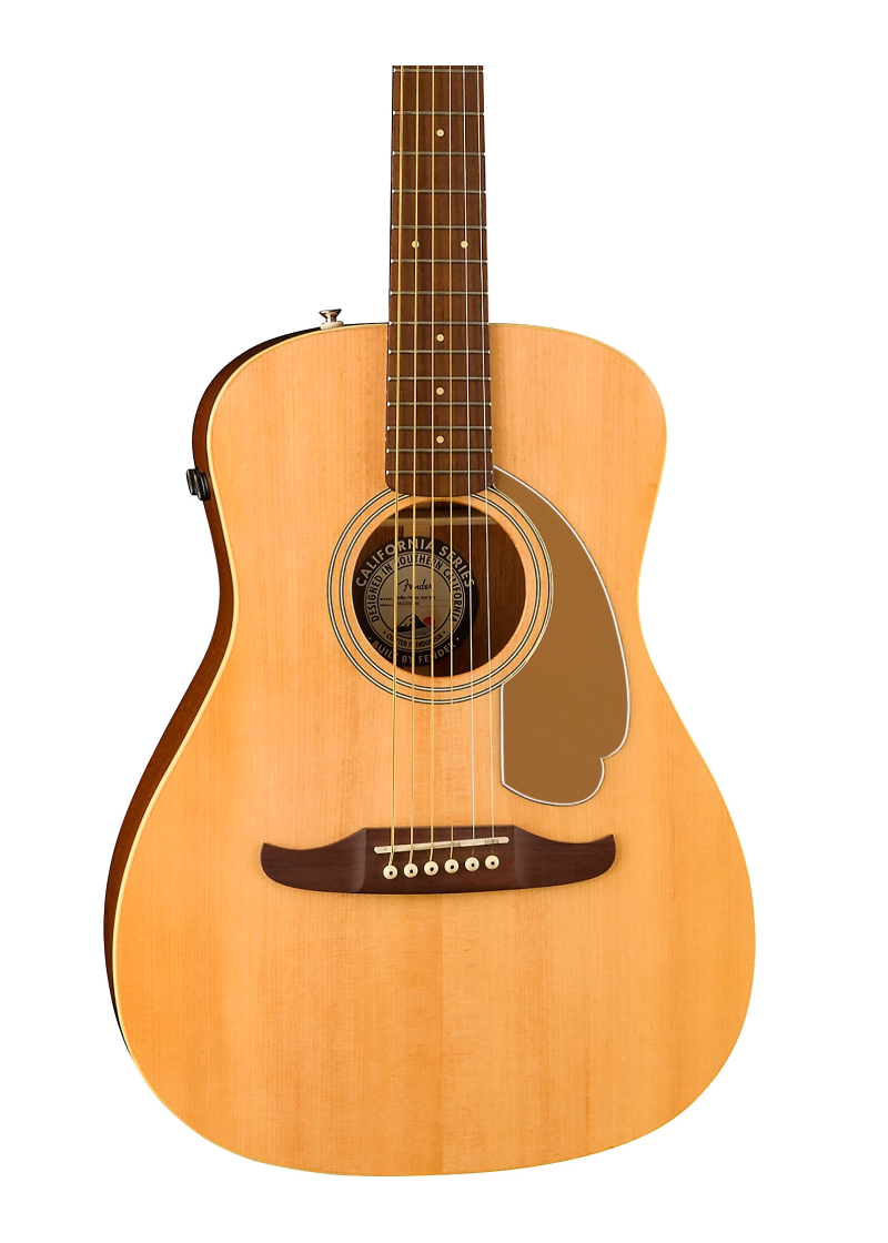 fender california malibu player acoustic electric guitar Guitarra electroacústica Fender California Malibu Player detalle del cuerpo Natural