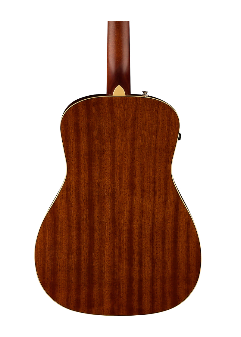 fender california malibu player acoustic electric guitar Guitarra electroacústica Fender California Malibu Player vista posterior