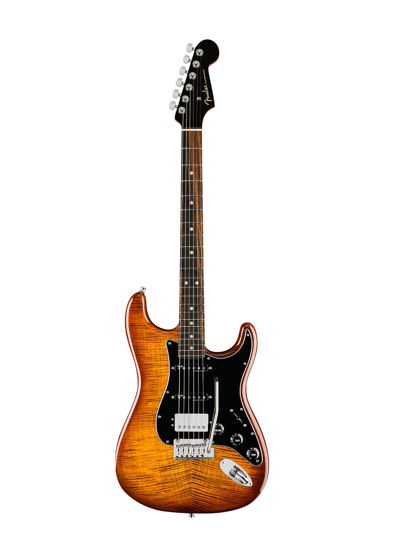 fender limited edition american ultra stratocaster hss electric guitar tiger's eye