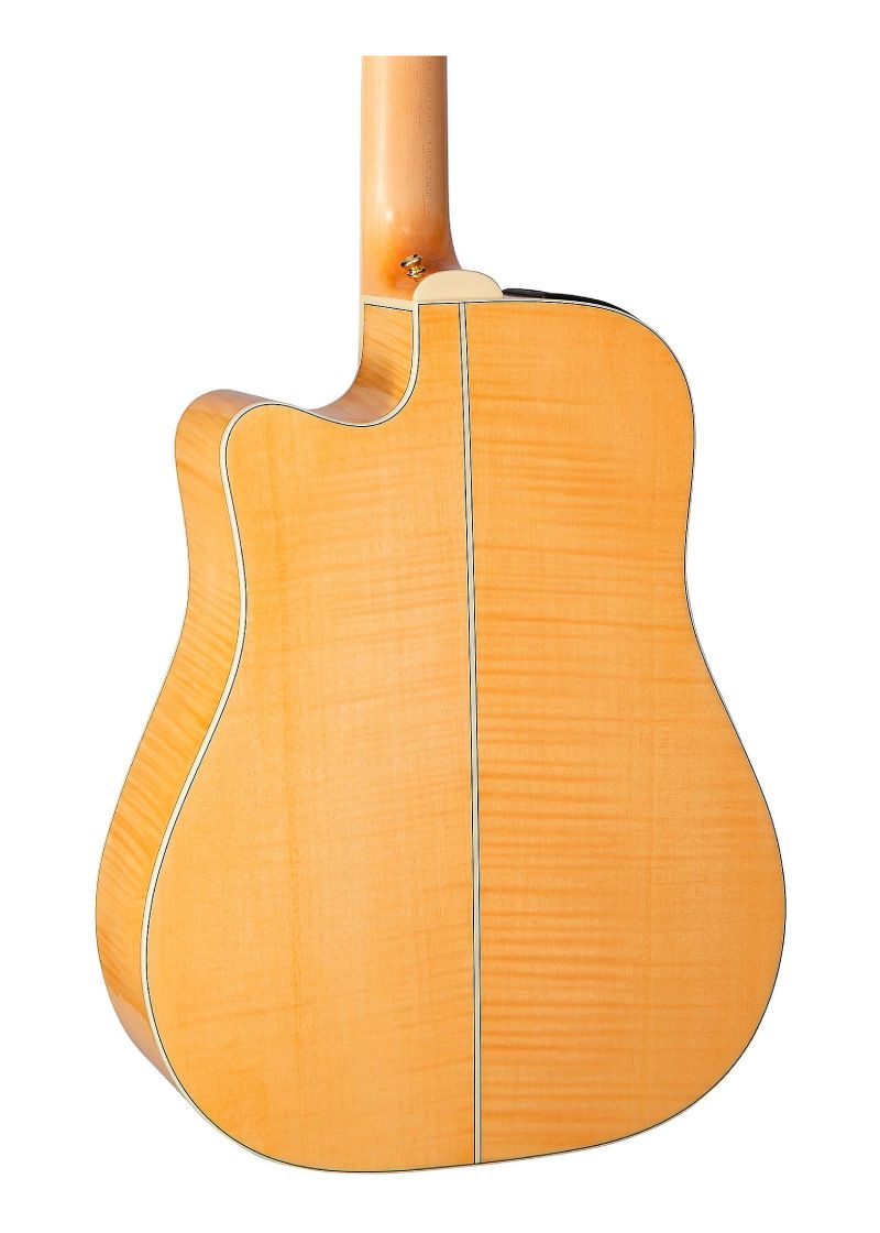 takamine gd74ce 12 string dreadnought acoustic electric guitar natural Guitarra electroacústica Takamine GD74CE Natural vista posterior.