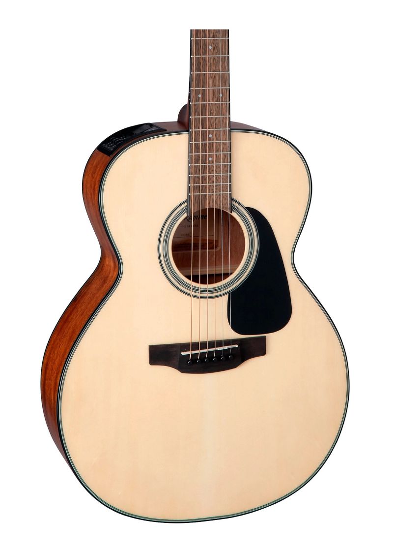 takamine gln12e nex acoustic electric guitar natural satin Guitarra electroacústica Takamine GLN12E Natural Satin detalle del cuerpo.