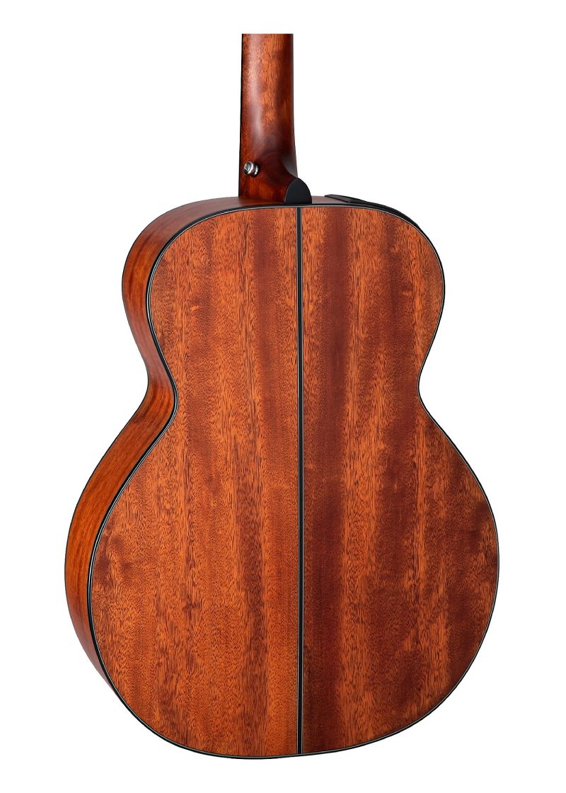 takamine gln12e nex acoustic electric guitar natural satin Guitarra electroacústica Takamine GLN12E Natural Satin vista posterior.