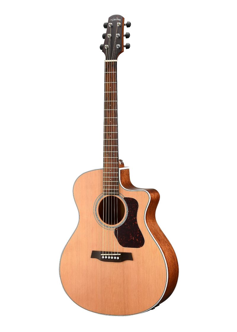 Guitarra electroacústica Walden Natura All-Solid Cedar Mahogany Grand Auditorium vista frontal
