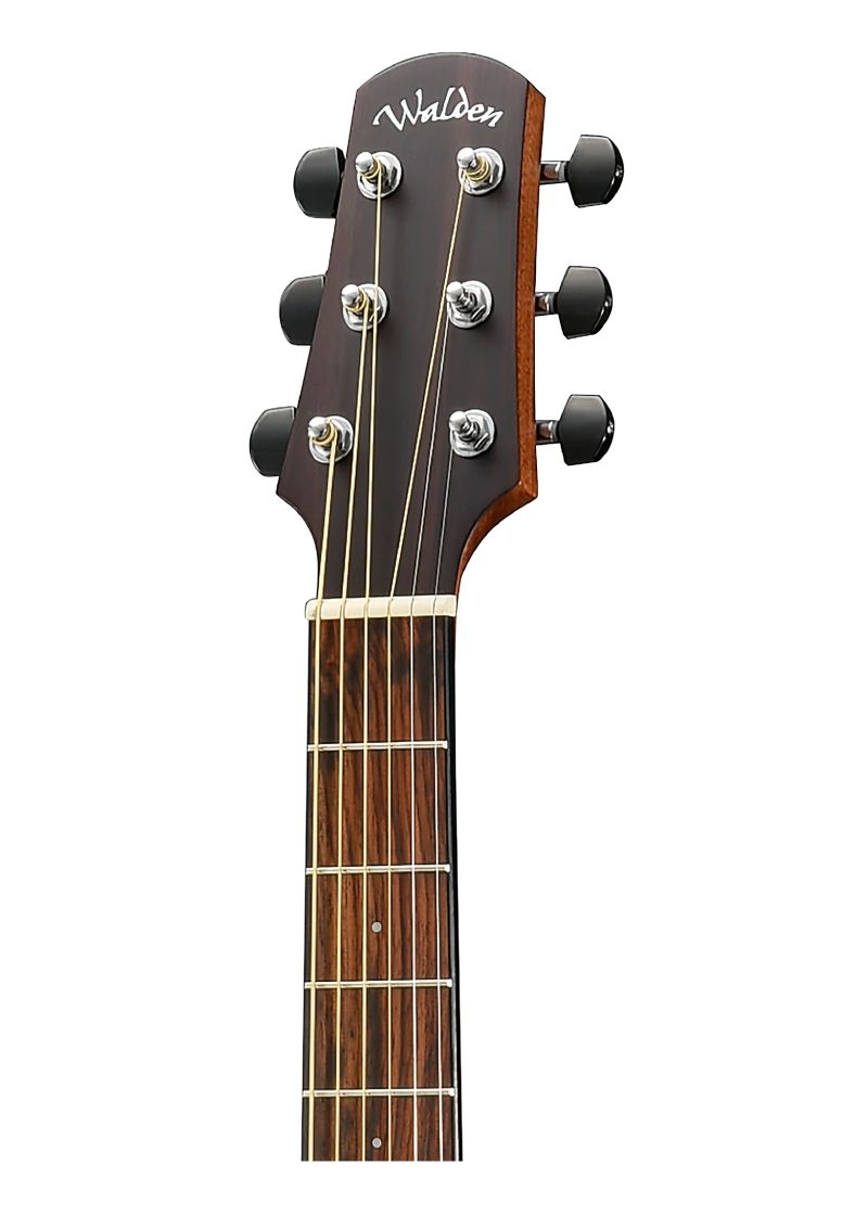 walden natura all solid cedar/mahogany grand auditorium acoustic cutaway electric satin natural Guitarra electroacústica Walden Natura All-Solid Cedar Mahogany detalle del diapasón