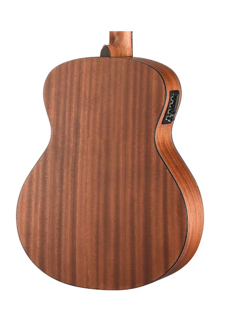 walden natura solid mahogany top grand auditorium acoustic electric open pore satin natural Guitarra electroacústica Walden Natura Solid Mahogany Top Grand Auditorium vista posterior