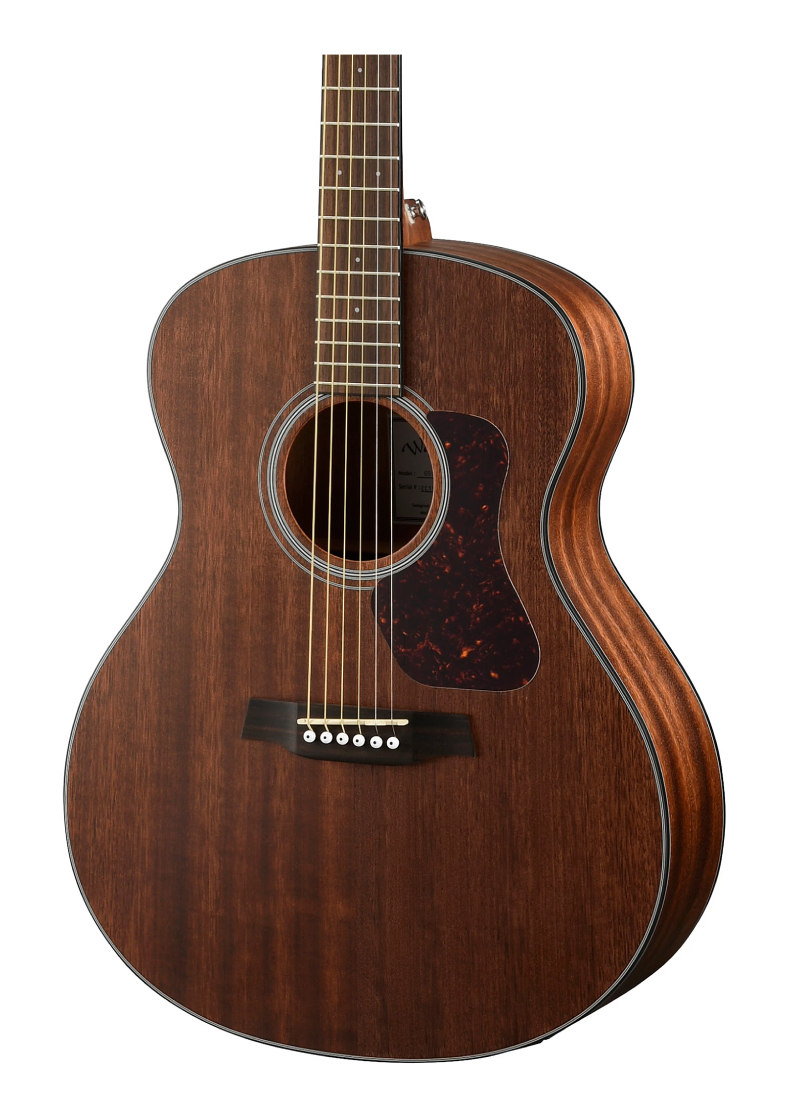 walden natura solid mahogany top grand auditorium acoustic electric open pore satin natural Guitarra electroacústica Walden Natura Solid Mahogany Top detalle del cuerpo