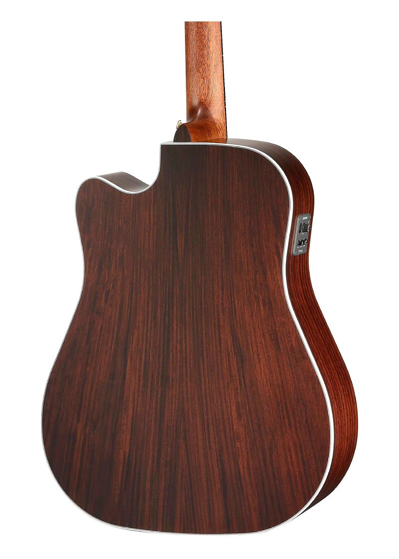 walden natura solid sitka top/rosewood dreadought acoustic cutaway electric satin natural Guitarra electroacústica Walden Natura Solid Sitka Top Rosewood vista posterior