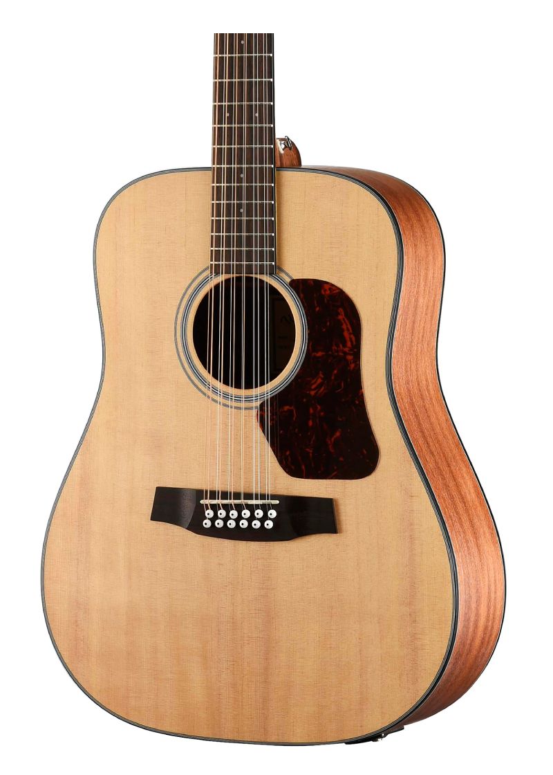 walden natura solid spruce top 12 string dreadnought acoustic electric open pore satin natural Guitarra electroacústica Walden Natura 12 cuerdas detalle del cuerpo