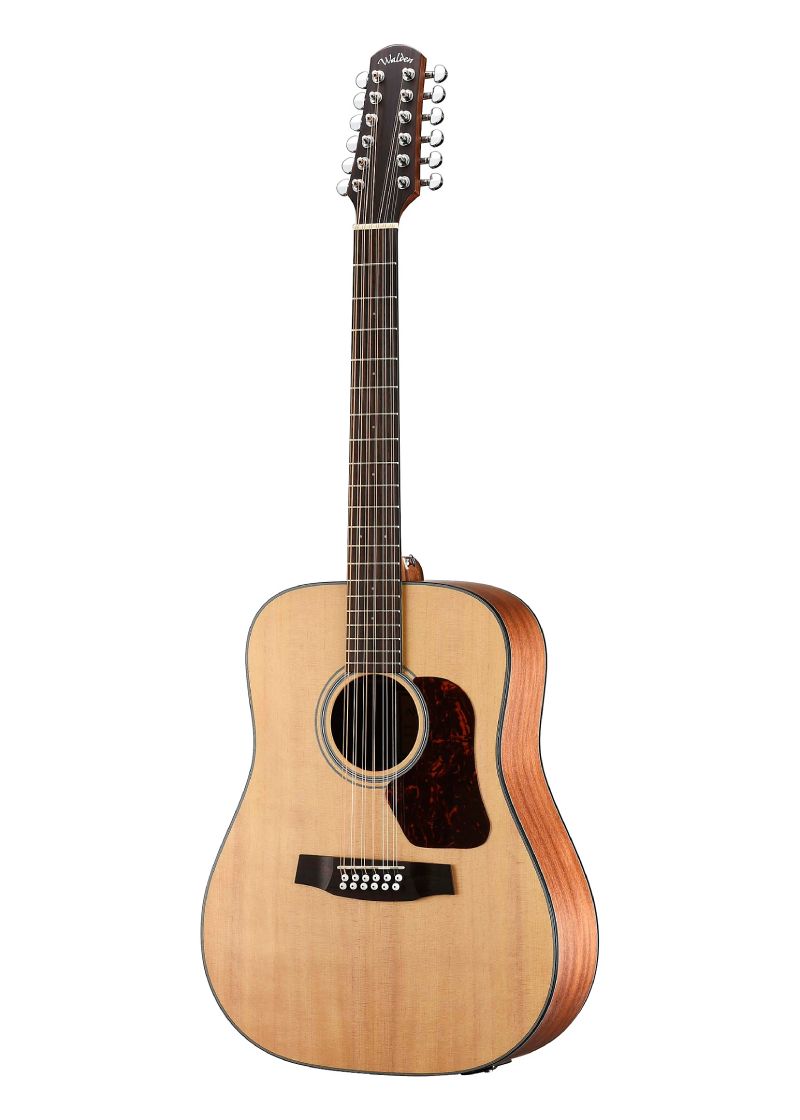 Guitarra electroacústica Walden Natura Solid Spruce Top 12-String Dreadnought vista frontal