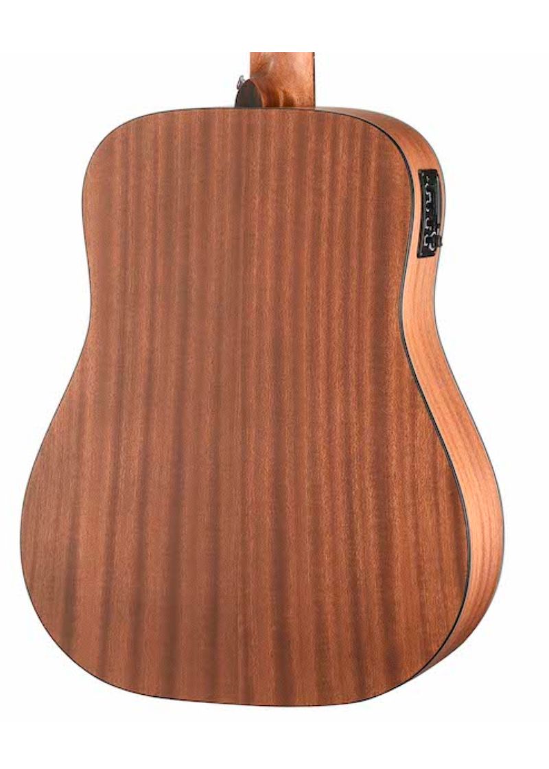 walden natura solid spruce top 12 string dreadnought acoustic electric open pore satin natural Guitarra electroacústica Walden Natura Solid Spruce Top 12-String vista posterior