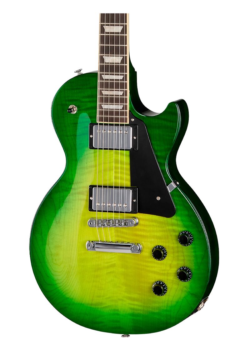 gibson les paul studio session electric guitar Guitarra eléctrica Gibson Les Paul Studio Session detalle del cuerpo Iguana Burst