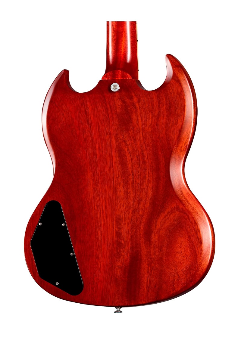 gibson sg standard '61 faded maestro vibrola electric guitar vintage cherry Guitarra eléctrica Gibson SG Standard 61 Faded Maestro Vibrola vista posterior