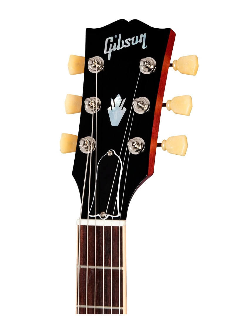 gibson sg standard '61 faded maestro vibrola electric guitar vintage cherry Guitarra eléctrica Gibson SG Standard 61 Faded detalle del diapasón rosewood