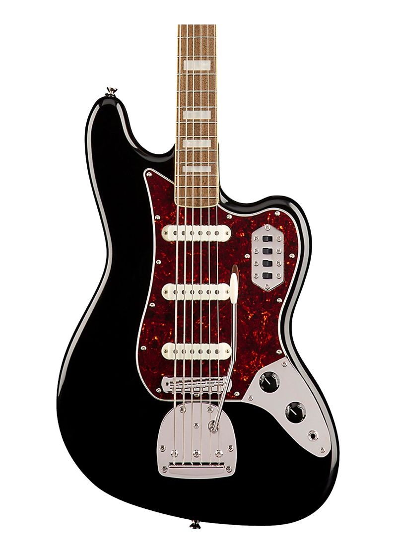 squier classic vibe bass vi guitar Bajo eléctrico Squier Classic Vibe Bass VI Guitar detalle del cuerpo offset Black