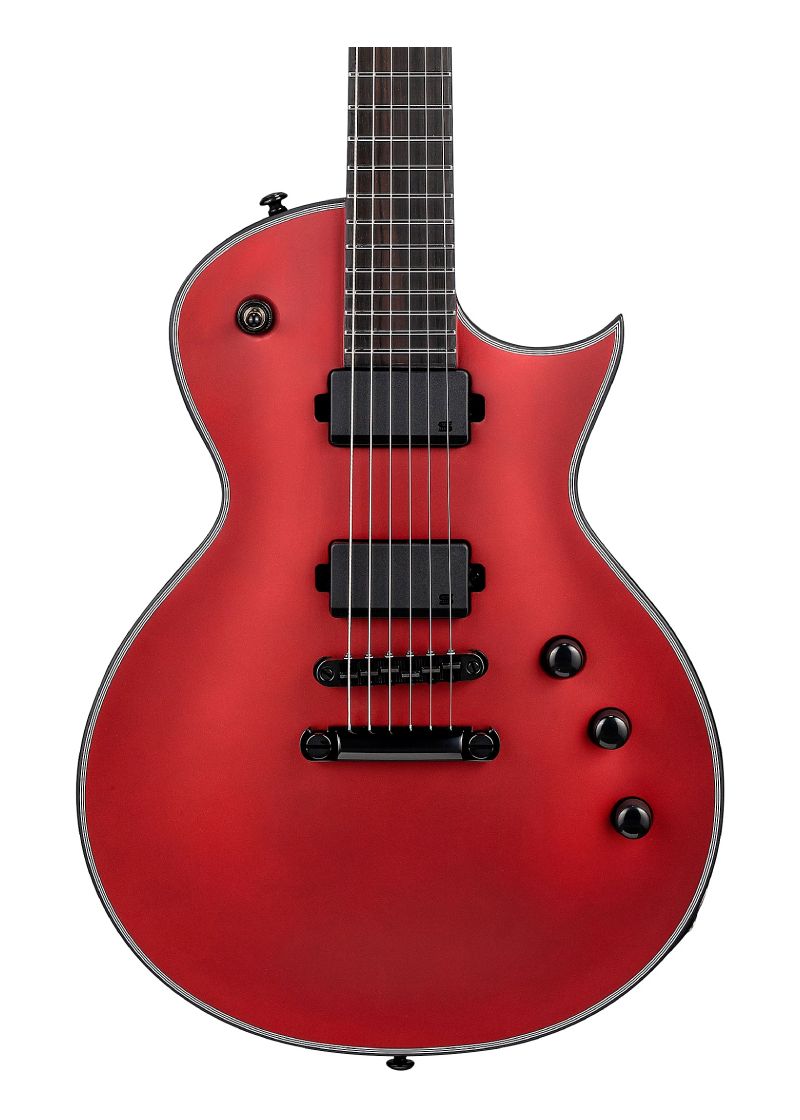 esp ltd ec 1000 electric guitar Guitarra eléctrica ESP LTD EC-1000 detalle del cuerpo Candy Apple Red Satin