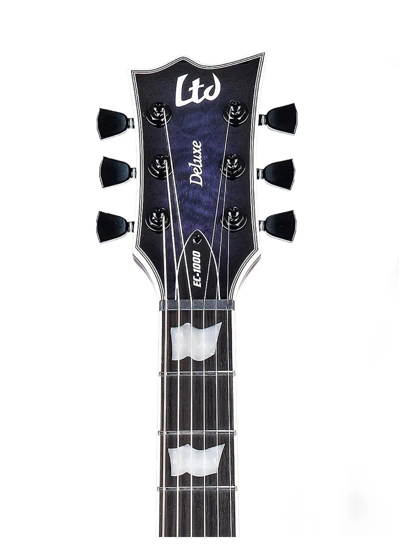 esp ltd ec 1000 electric guitar Guitarra eléctrica ESP LTD EC-1000 detalle del diapasón